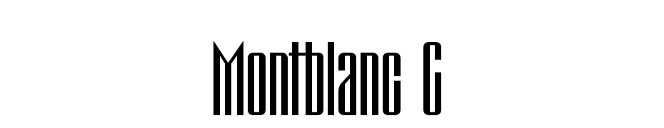 Montblanc C Font Download Free
